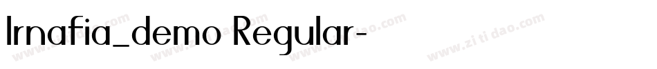 Irnafia_demo Regular字体转换